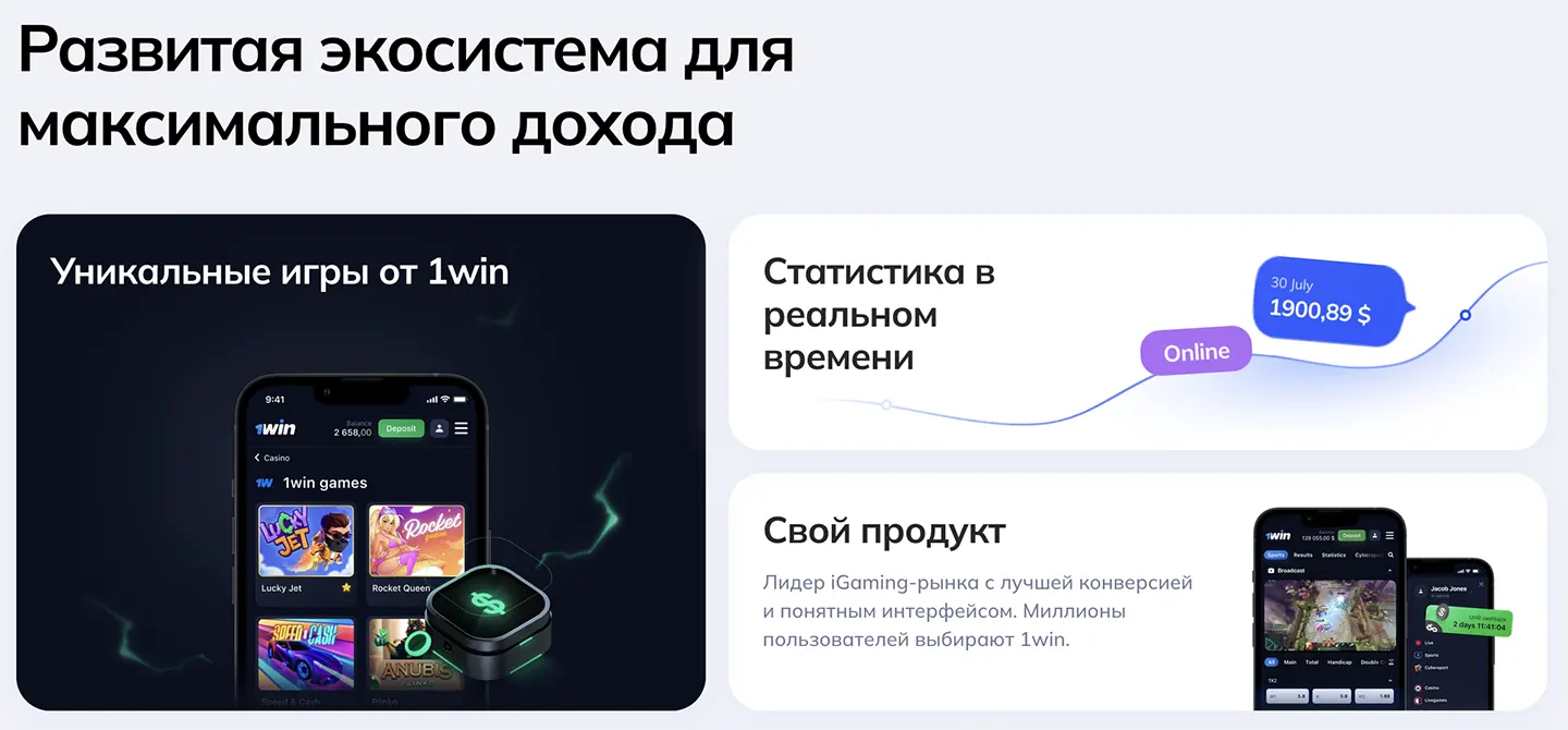 1win партнёрская программа